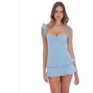 Lucy in the Sky Ruffle Corset Dress